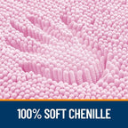 OLANLY Bathroom Rugs 34x21, Extra Soft Absorbent Chenille Bath Rugs, Rubber - Image 3