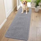 Smiry Dog Door Mat for Muddy Paws 70x24, Absorbent Dirt Trapper, Non-Slip by Smiry