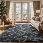 4x6 Ft Shag Rugs for Bedroom Living Room, Tie-Dyed Ultra Soft Fluffy Furry Area - Image 2