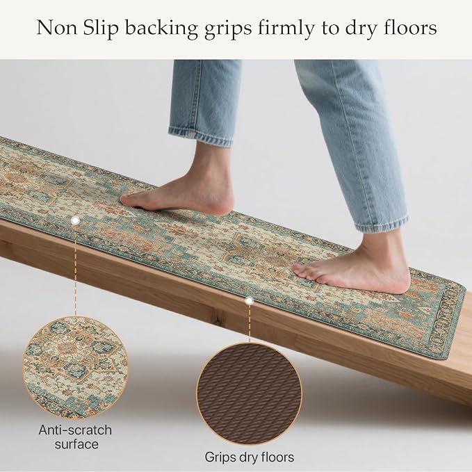 GENIMO Kitchen Mats for Floor, Washable Anti Fatigue Mat for Cushioned - Image 4