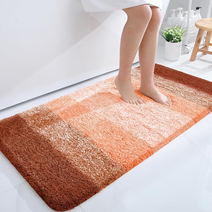 OLANLY Large Bathroom Rugs Mat 45x27, Extra Soft Absorbent Microfiber Bath Rugs by OLANLY