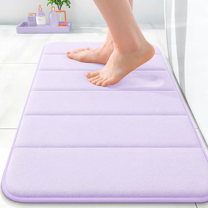 OLANLY Memory Foam Bath Mat 35x16, Super Soft Absorbent Bathroom Rugs, Quick Dry by OLANLY