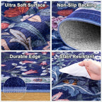Runner Rug for Entryway: 2.6x14 Kitchen Rugs Non Slip Washable Ultra-Thin Soft - Image 7