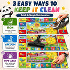 ABC Kids Play Rug, Non-Slip Classroom Carpet, soft low-pile surface, non-slip - Image 6