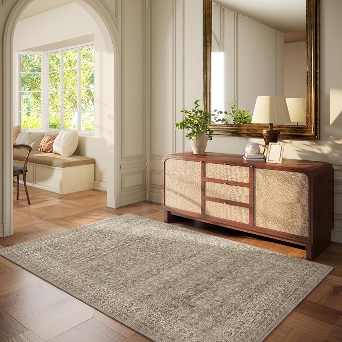 4x6 Washable Area Rugs for Entryway: Door Mat Indoor Entrance Throw Rug Non - Image 6