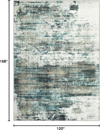 10x14 Area Rugs Washable Rug: Modern Abstract Living Room Rug Soft Anti-Skid - Image 2