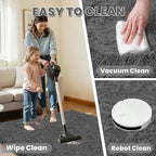 4x6 Area Rug for Living Room, Ultra Soft Fluffy Shag Rugs for Bedroom, Non-Slip - Image 4