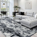 RELEANY Washable Area Rugs 6'x9' Non-Slip Modern Abstract Soft - Image 7