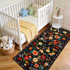 RELEANY Floral 2x5 Area Rugs Washable Print Boho Cute Carpet Non Slip Flower - Image 3