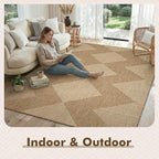 MontVoo-Outdoor Rug Carpet Patio Rug 8x10 Polypropylene Indoor Outdoor Rugs - Image 5