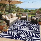 Smiry Outdoor Rug 5x8 ft, Waterproof Reversible Plastic Straw Rugs, Outdoor by Smiry
