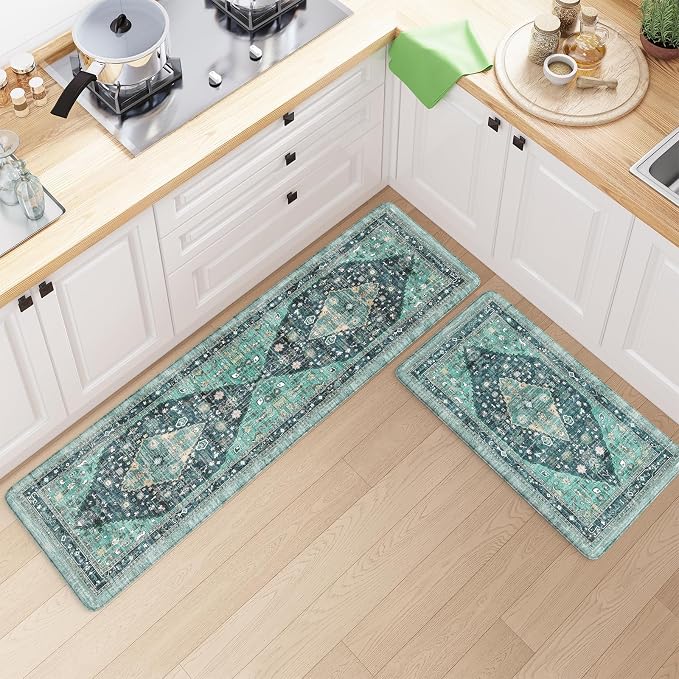 Collive Farmhouse Anti Fatigue Kitchen Mat, Cushioned Kitchen Rug Sets of 2 - Image 7