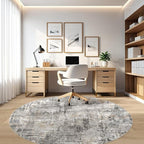 10ft Round Rug Living Room Rugs: 10x10 Washable Circle Large Abstract Modern - Image 7