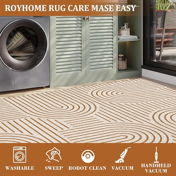 ROYHOME Washable Rug 8x10 Area Rugs - Image 7