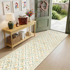 Runner Rug for Entryway: 2.6x14 Kitchen Rugs Non Slip Washable Ultra-Thin Soft - Image 2
