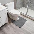 Bosap Toilet Rugs U Shaped Bathroom Rug, Machine Washable Non Slip Quick Dry - Image 6