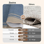 Easy Jute Kitchen Rug 2x3 Front Door Mat Washable Non Slip Entryway Rug - Image 4
