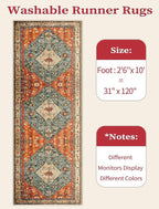 SERISSA Boho Washable Runner Rug - Image 6