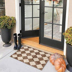 Front Door Rug - 2x3 Brown Beige Non-Slip Washable Doormat Indoor Outdoor Mat - Image 9