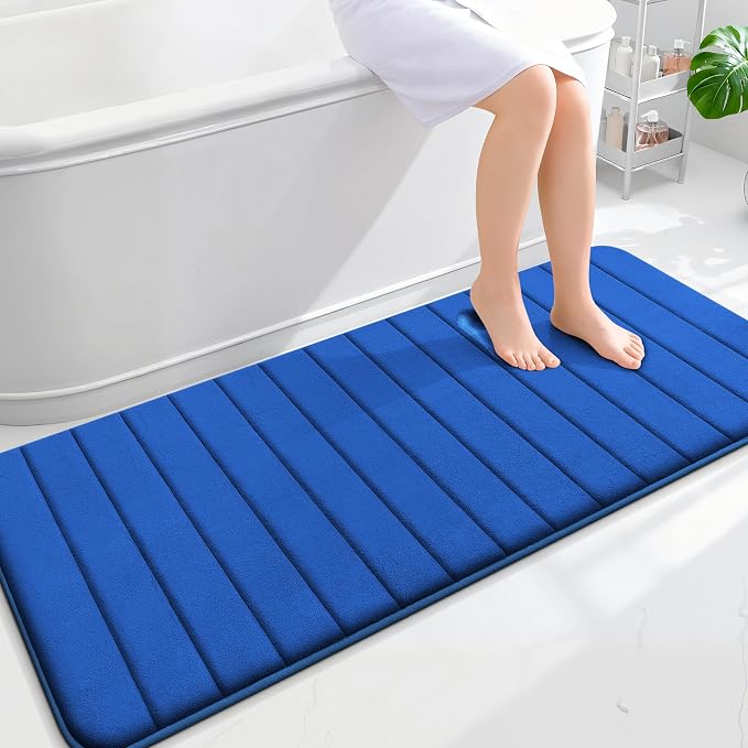 OLANLY Memory Foam Long Bathroom Rugs Runner 59x24, Super Soft Absorbent Bath by OLANLY