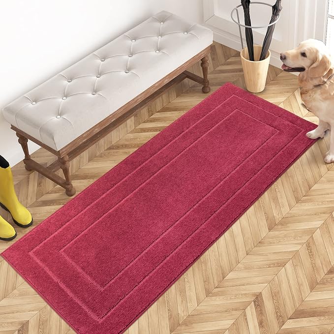 PURRUGS Dirt Trapping Door Mat 24" x 59", Non-Slip/Skid Machine Washable by PURRUGS