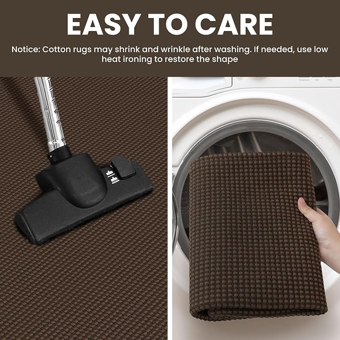 IOHOUZE Washable Runner Rug 2.6x10 Non Slip Rubber Backed Long Hallway Runner - Image 4