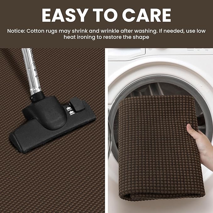 IOHOUZE Washable Runner Rug 2x8 Non Slip Rubber Backed Hallway Runner Entryway - Image 4