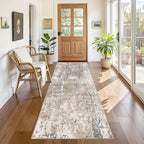 UERMEI 3x8 Washable Runner Rug for Hallway, Non Slip Low Pile Kitchen Carpet by UERMEI
