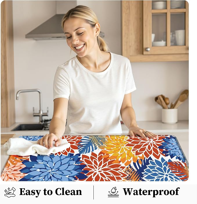 Arenarug Kitchen Mats for Floor 2PCS Cushioned Anti Fatigue Kitchen Mats - Image 5