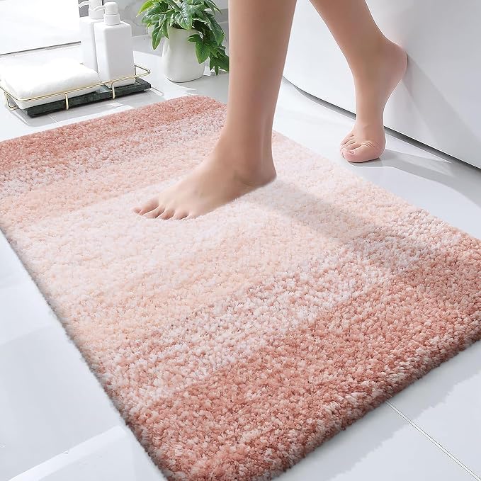 OLANLY Bathroom Rugs Mat 36x24, Extra Soft Absorbent Microfiber Bath Rugs by OLANLY