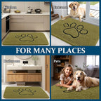 OLANLY Dog Door Mat for Muddy Paws 30x20, Paw Print Design, Absorbs Moisture - Image 8