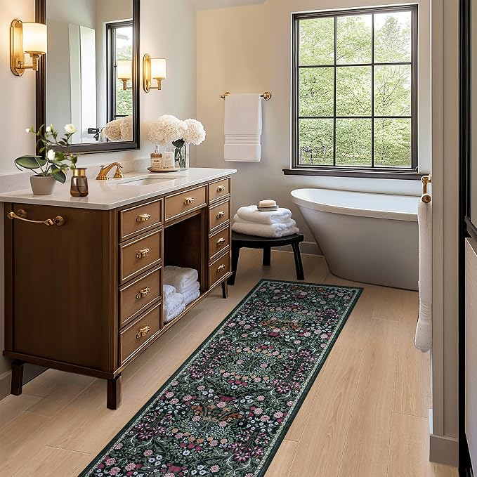 Runner Rug for Entryway: 2x5 Kitchen Rugs Non Slip Washable Ultra-Thin Soft - Image 6