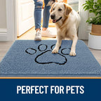 OLANLY Dog Door Mat for Muddy Paws 30x20, Paw Print Design, Absorbs Moisture - Image 6