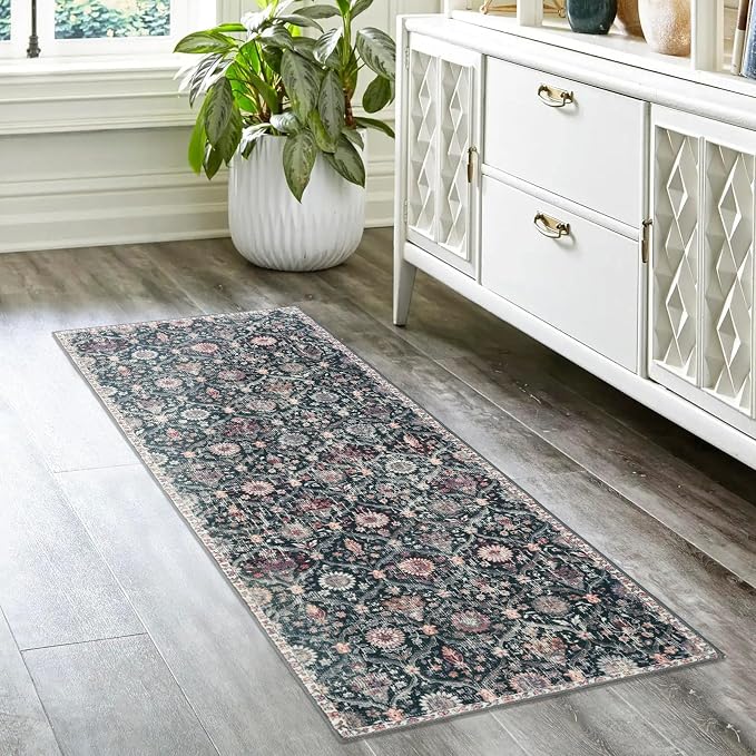 Lahome Moroccan Trellis Washable Runner Rug, 2x6 Kitchen Runners - Image 5