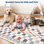 GarveeHome 2x8 Runner Rug for Kitchen Bathroom Colorful Modern Checkered Long - Image 5