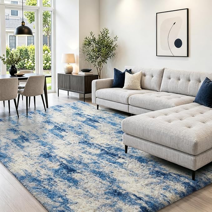 Ophanie Blue and Gray Area Rugs - Image 3