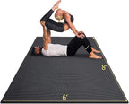 GXMMAT Large Yoga Mat 12'x6'/10'x6'/6'x8', Extra Thick Workout Mats by GXMMAT