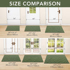 hicorfe Indoor Door Mat, Non Slip Door Mats, Absorbent Resist Dirt Entrance - Image 3