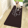 OLANLY Dog Door Mat for Muddy Paws 70x24, Paw Print Design, Absorbs Moisture by OLANLY