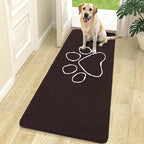 OLANLY Dog Door Mat for Muddy Paws 70x24, Paw Print Design, Absorbs Moisture by OLANLY