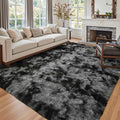 6x9 Ft Large Shag Rugs for Living Room Decor, Tie-Dyed Ultra Soft Fluffy Furry by Cuzwlovita