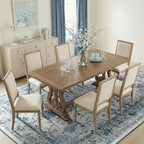 RELEANY Area Rugs 5'x8' Washable Non-Slip, Floral Vintage Distress Medallion - Image 3