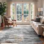 5x7 Ft Abstract Area Rugs for Living Room, Soft Non-Slip Modern Washable Rugs - Image 3