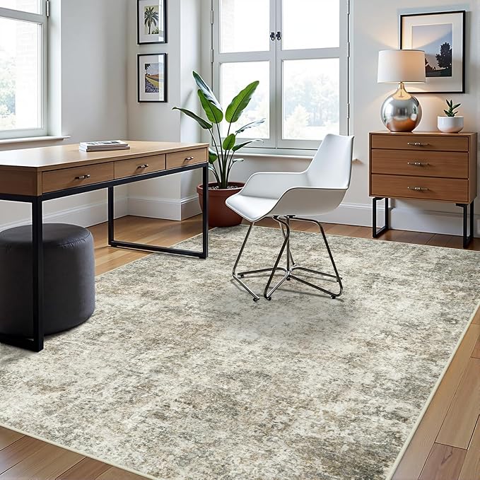 5x8 Area Rugs for Living Room Rug Washable: Abstract Rug for Dining Room - Image 3