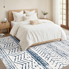Nakagishi 5x7 Area Rug Living Room: Machine Washable Boho Large Neutral - Image 5