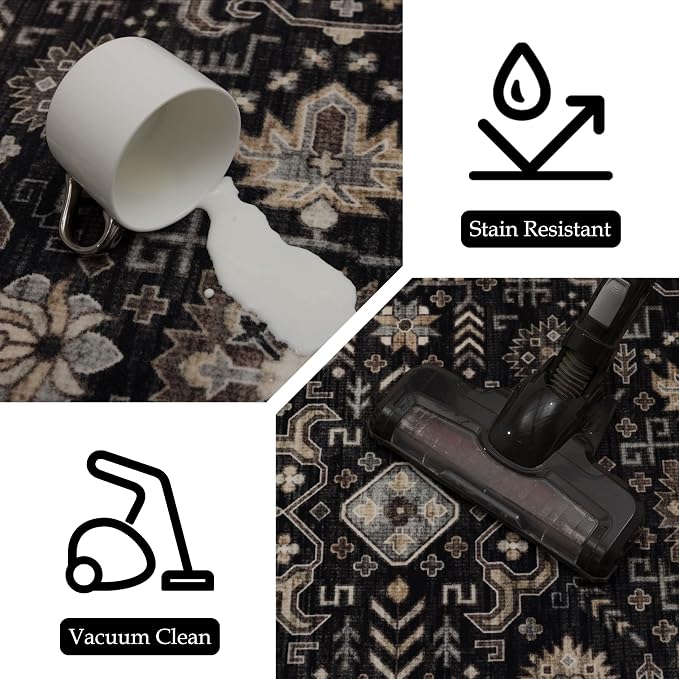 Ruaruarug Washable Area Rug Runner 2×6 - Image 4