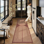 Lahome Enfys Modern Rainbow Easy Jute Entryway Runner Rug, Washable Indoor - Image 6
