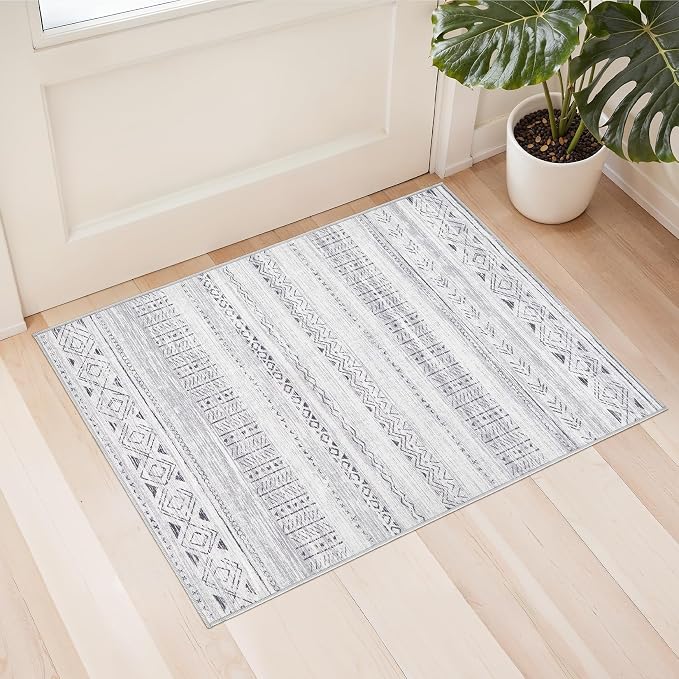 cotiled Washable 2x3 Entryway Rug: Washable Boho Rugs by COTILED