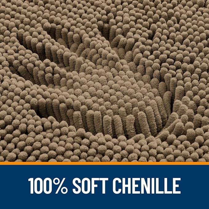 OLANLY Large Bathroom Rugs 70x46, Extra Soft Absorbent Chenille Bath Rugs - Image 3