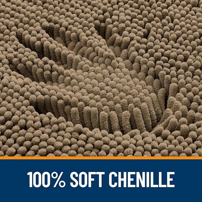 OLANLY Large Bathroom Rugs 45x27, Extra Soft Absorbent Chenille Bath Rugs - Image 3